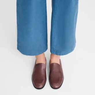 Bordeaux – Mocassins en cuir Au Sultan