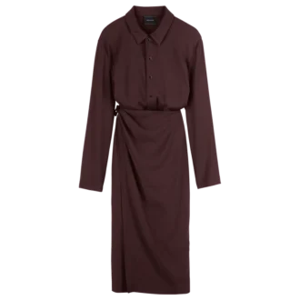 Bordeaux – Robe en crêpe