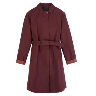 Bordeaux – Trench-coat en toile technique déperlante