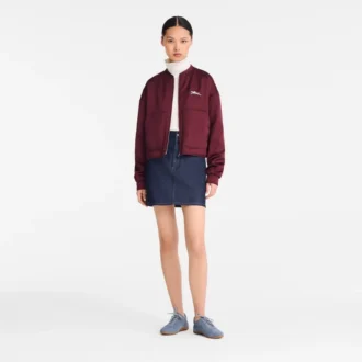 Bordeaux – Veste en satin Bordeaux – Veste en satin