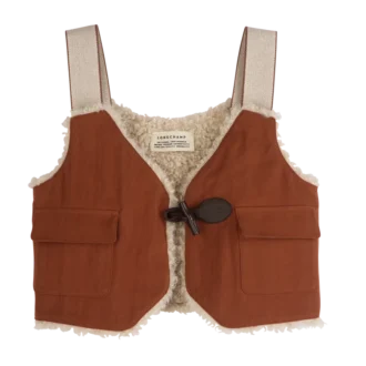Cardigan en coton doublé de fausse fourrure Marmalade