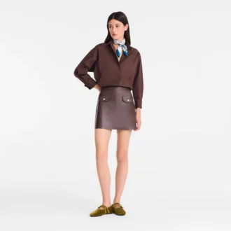 Chocolat – Chemise en popeline