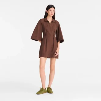 Chocolat – Robe en popeline