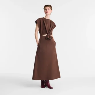 Chocolat – Robe en popeline