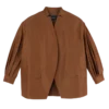 Cognac – Veste kimono en taffetas technique Cognac – Veste kimono en taffetas technique
