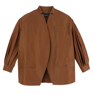 Cognac – Veste kimono en taffetas technique Cognac – Veste kimono en taffetas technique