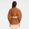 Cognac – Veste kimono en taffetas technique Cognac – Veste kimono en taffetas technique