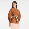 Cognac – Veste kimono en taffetas technique Cognac – Veste kimono en taffetas technique
