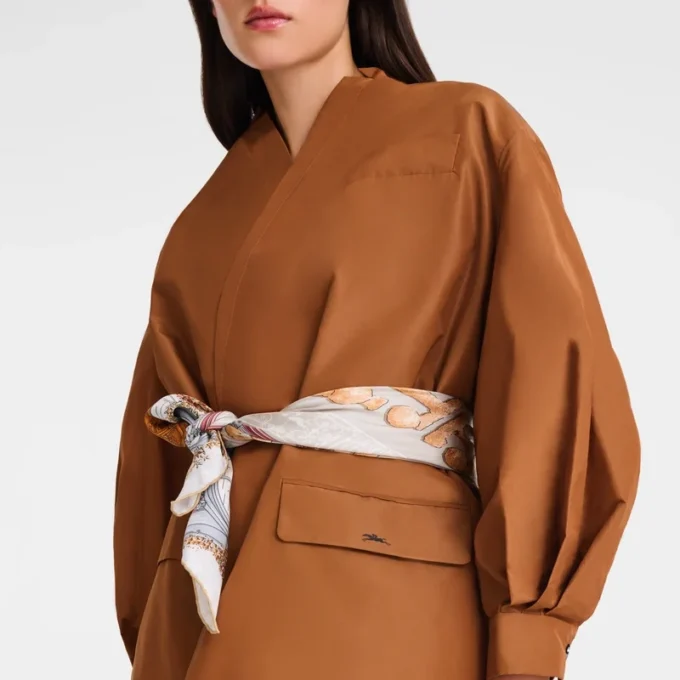Cognac – Veste kimono en taffetas technique Cognac – Veste kimono en taffetas technique