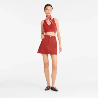 Coral – Haut en maille
