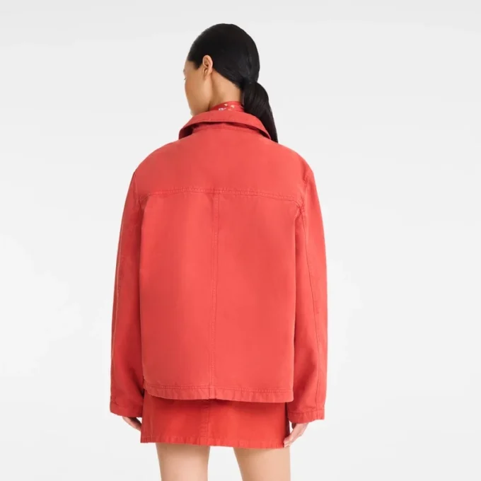 Coral – Veste en coton surteint