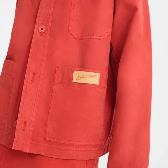 Coral – Veste en coton surteint