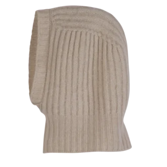 Écru – Cagoule en tricot