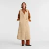 Écru – Fausse fourrure Cardigan long