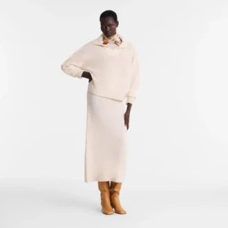 Écru – Pull en maille