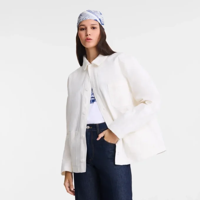 Écru – Veste en coton Écru – Veste en coton