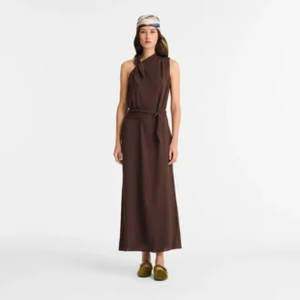 Ebony – Robe en gabardine