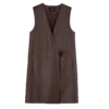 Ebony – Veste sans manches en cuir