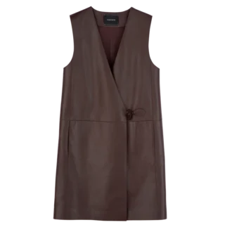 Ebony – Veste sans manches en cuir