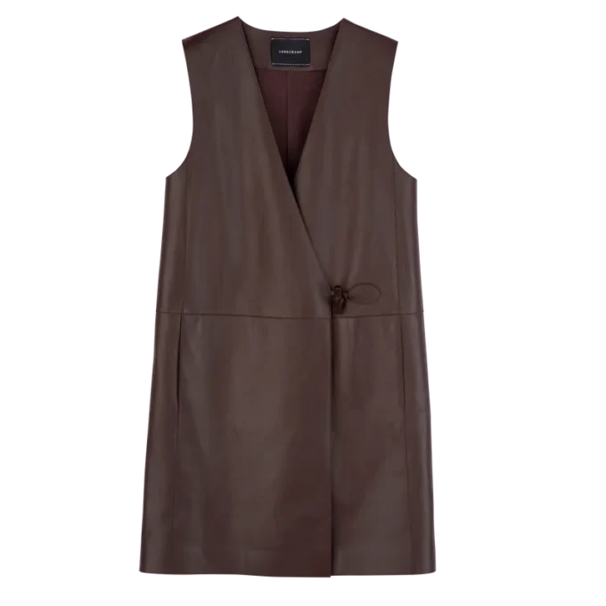 Ebony – Veste sans manches en cuir