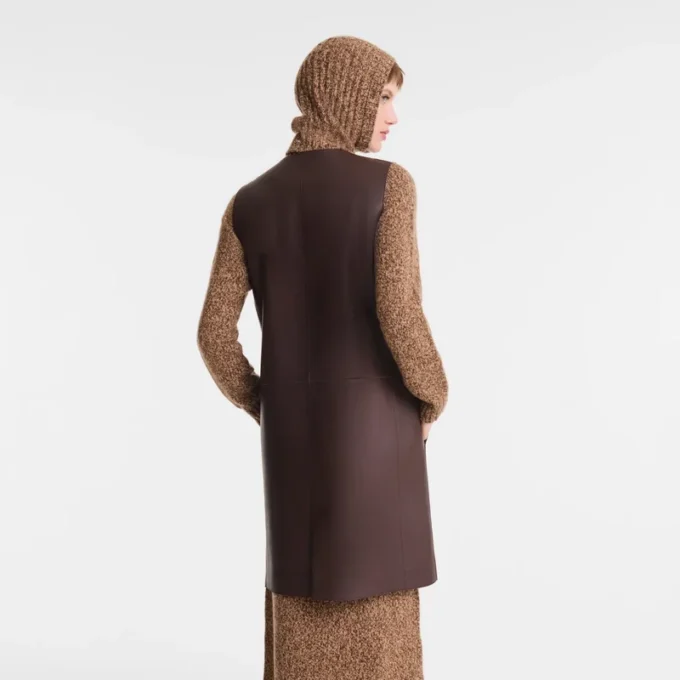 Ebony – Veste sans manches en cuir