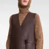Ebony – Veste sans manches en cuir