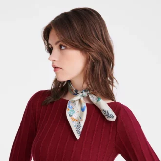 Forêt Longchamp Écharpe en soie 50