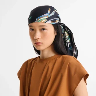 Forêt Longchamp Foulard en soie 90