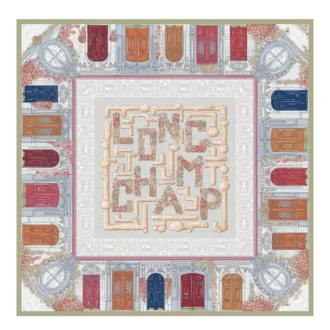 Foulard en soie Jardin Parisien 90 Foulard en soie Jardin Parisien 90