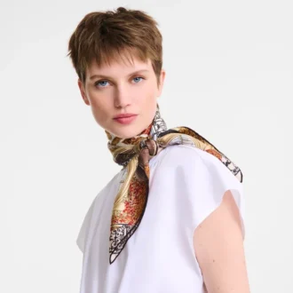 Foulard en soie Jardin Parisien 90 Foulard en soie Jardin Parisien 90