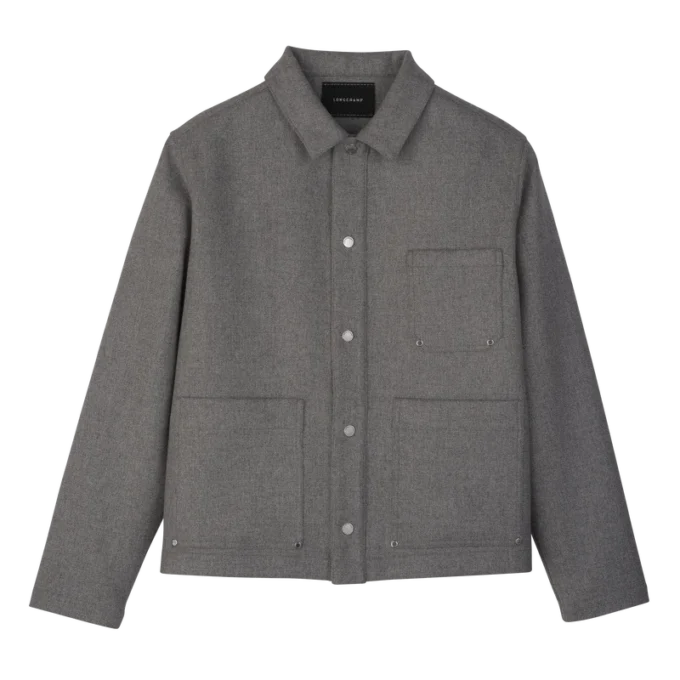 Gris – Veste en flanelle Gris – Veste en flanelle