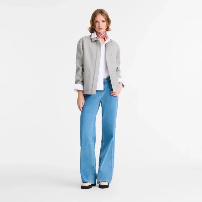 Gris – Veste en flanelle Gris – Veste en flanelle