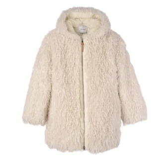 Ivoire – Manteau en fausse fourrure