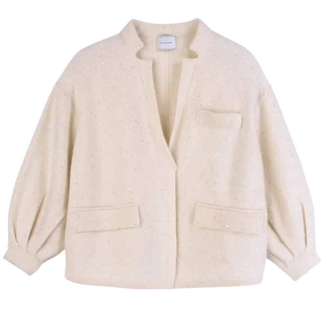 Ivoire – Veste kimono en maille