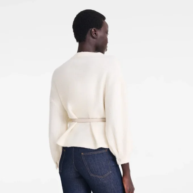 Ivoire – Veste kimono en maille