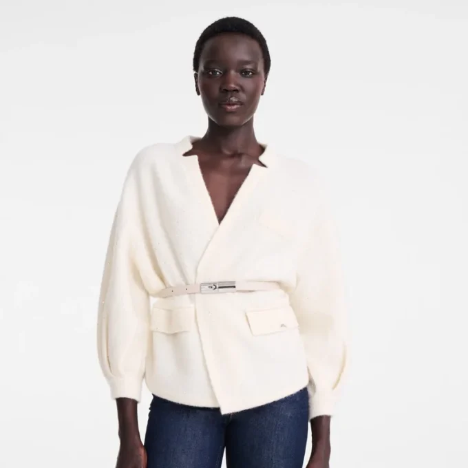 Ivoire – Veste kimono en maille