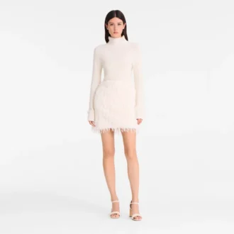 Ivory – Jupe en fausse fourrure