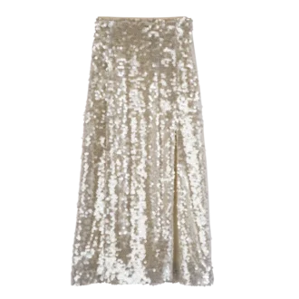 Ivory – Jupe midi à paillettes