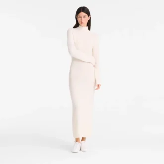 Ivory – Robe longue en maille