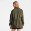 Kaki – Veste safari en cuir Kaki – Veste safari en cuir