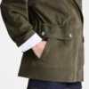 Kaki – Veste safari en cuir Kaki – Veste safari en cuir