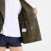 Kaki – Veste safari en cuir Kaki – Veste safari en cuir