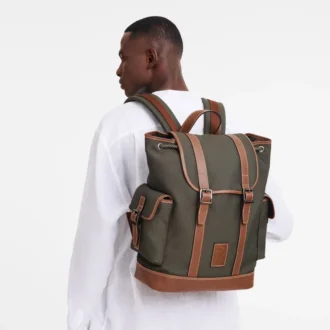 Marron – Sac à dos Boxford en toile recyclée Marron – Sac à dos Boxford en toile recyclée