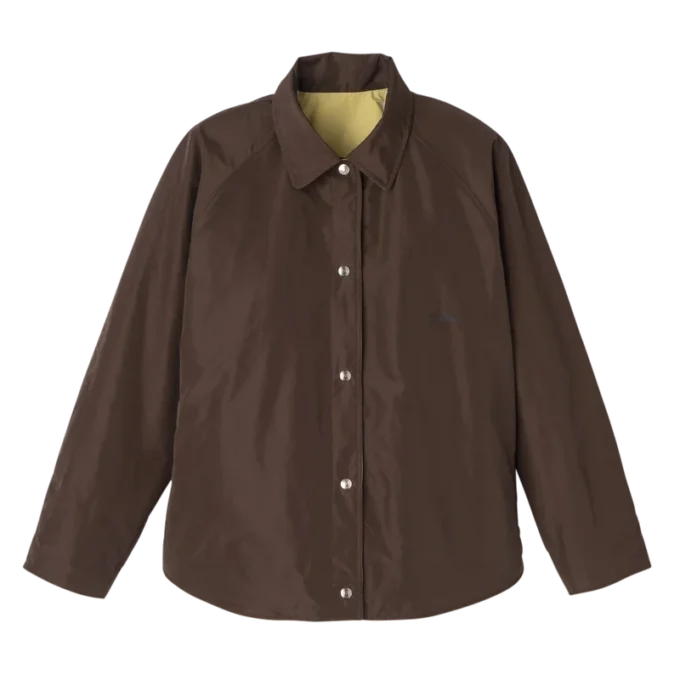 Moka/Pistache – Blouson matelassé en taffetas technique