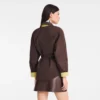 Moka/Pistache – Blouson matelassé en taffetas technique