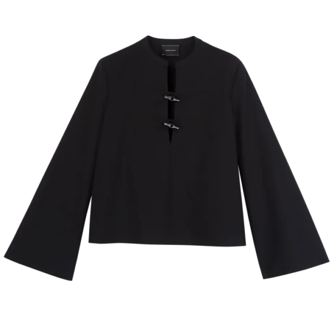 Noir – Chemise en popeline
