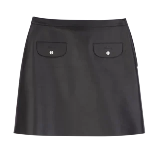 Noir – Jupe en cuir Noir – Jupe en cuir