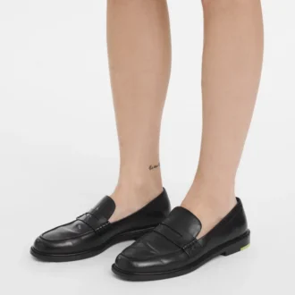 Noir – Mocassins en cuir Au Sultan