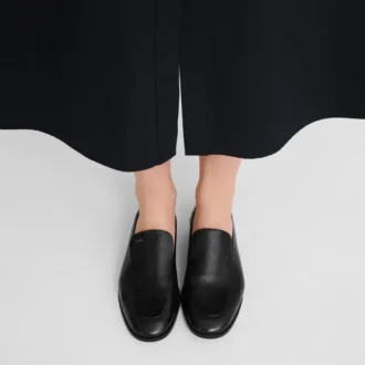 Noir – Mocassins en cuir Au Sultan
