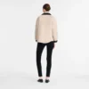 Noir/Papier – Blouson matelassé en taffetas technique Noir/Papier – Blouson matelassé en taffetas technique